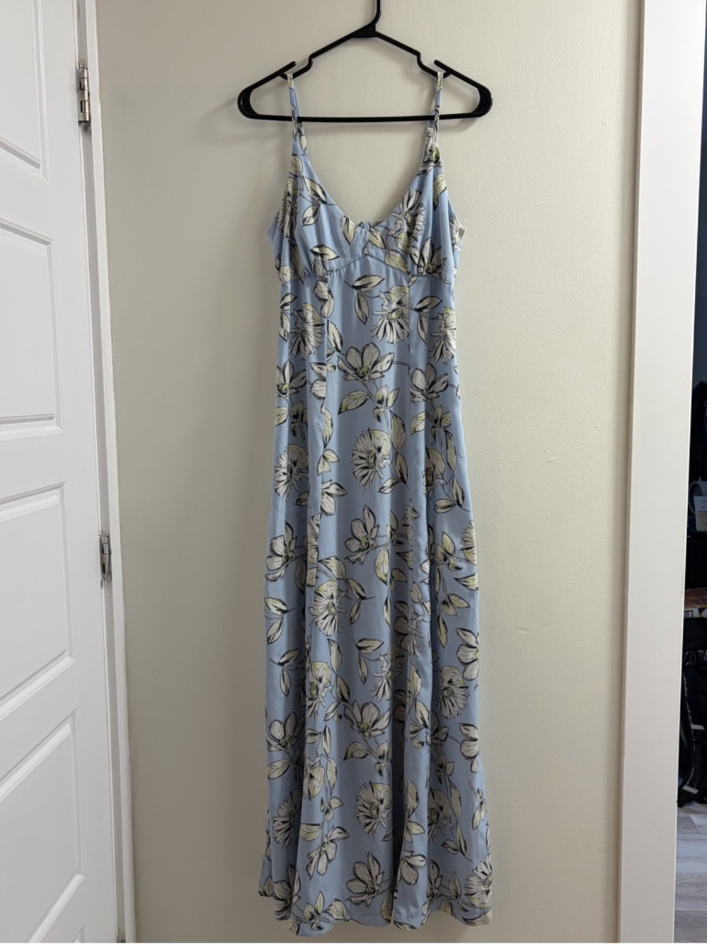 BB Dakota Light Blue Floral Maxi Dress